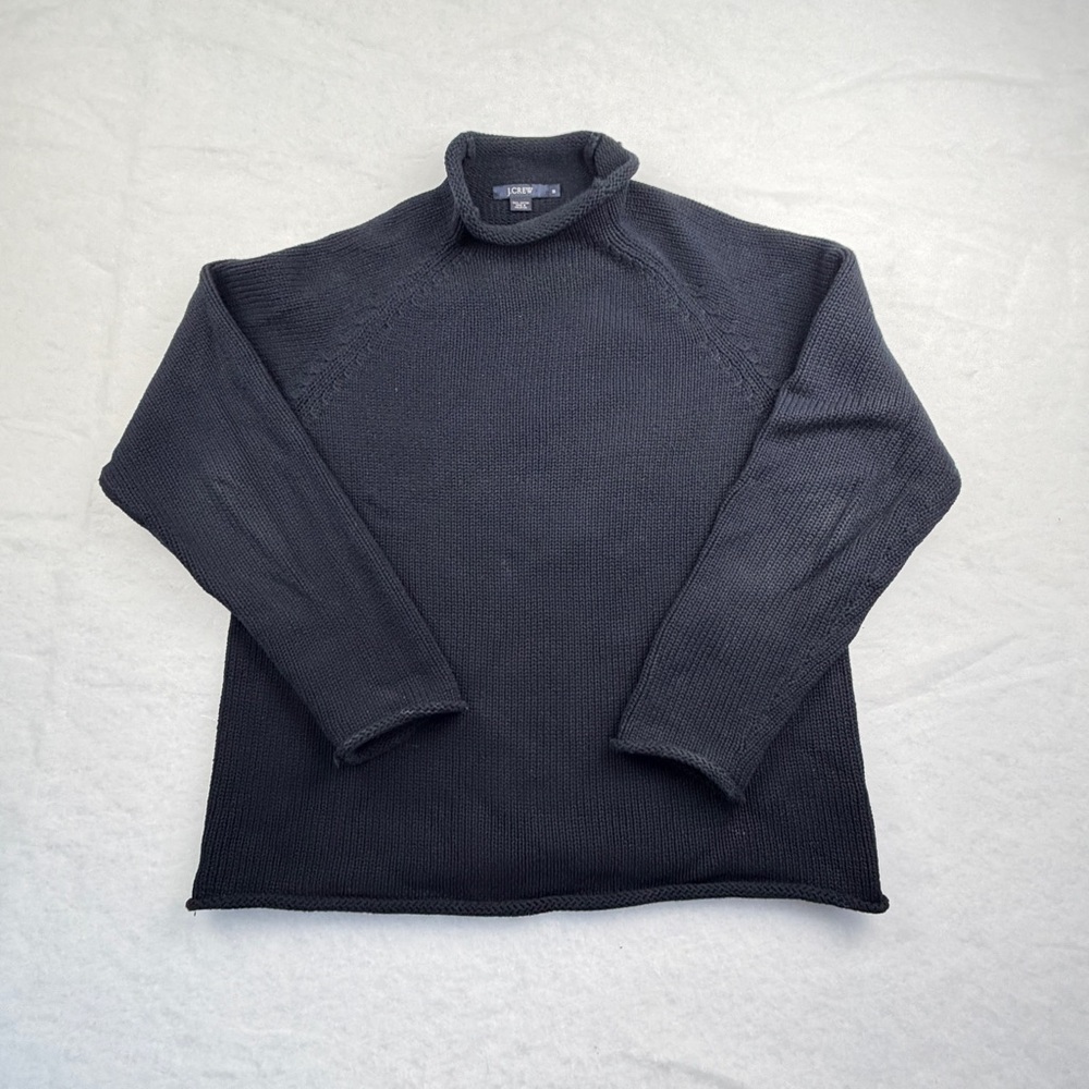 RARE 1988 J. Crew Navy Turtleneck Sweater for Men Size M